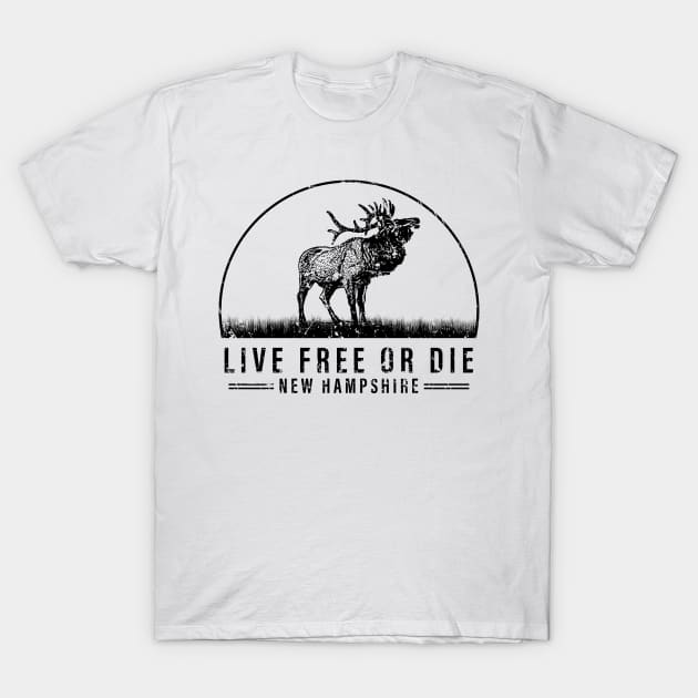 Live Free Or Die New Hampshire T-Shirt by Tom´s TeeStore